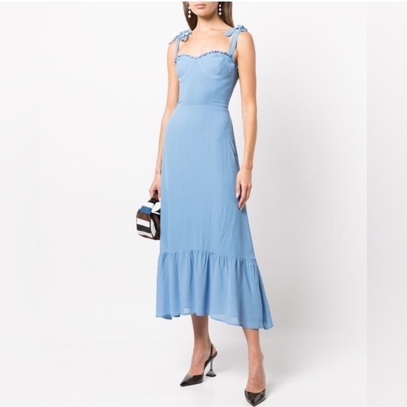 Reformation Nikita Dress Azure - Picture 2 of 7